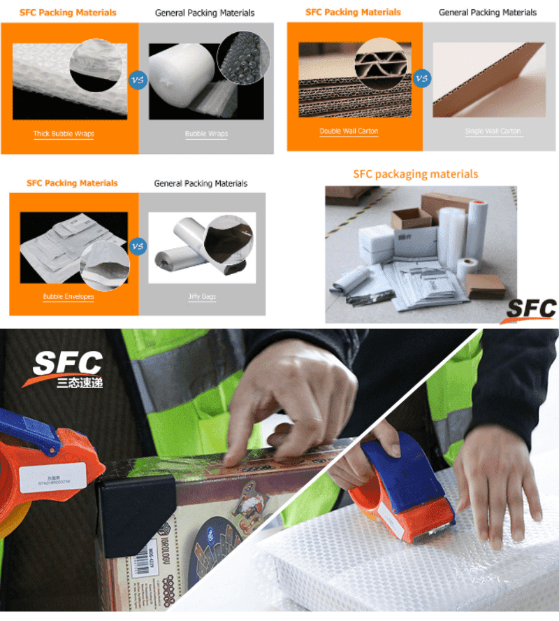 China warehouse custom packaging